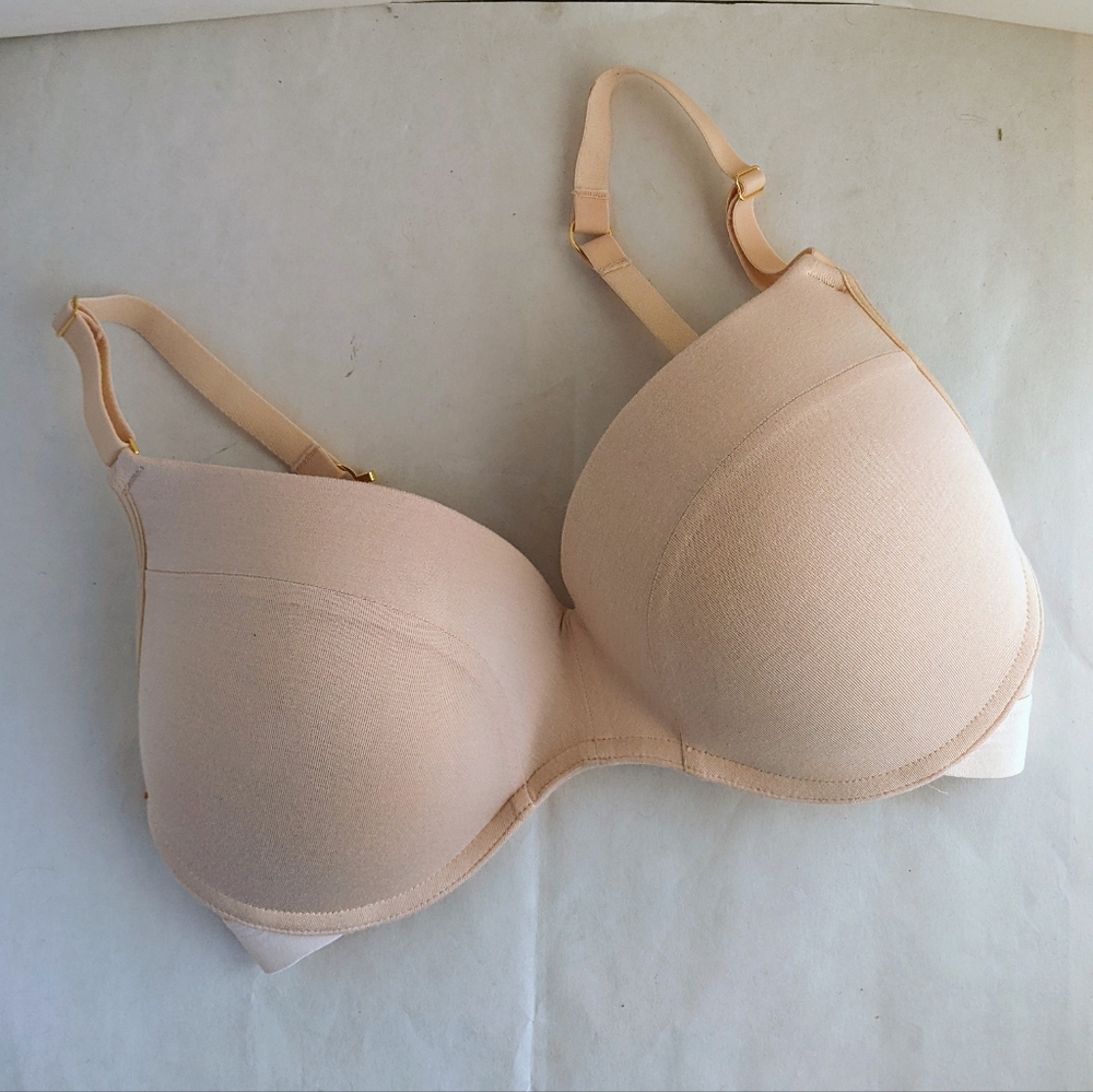 Lively Size 32DDD Bra Neutral Cream Nude Wire Free No Wire Wireless